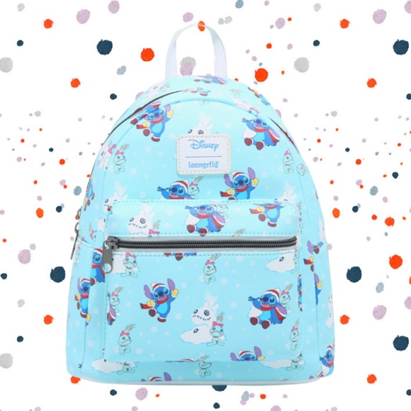 Loungefly Disney Lilo and Stitch Snow Day Mini Backpack and Wallet main image 4